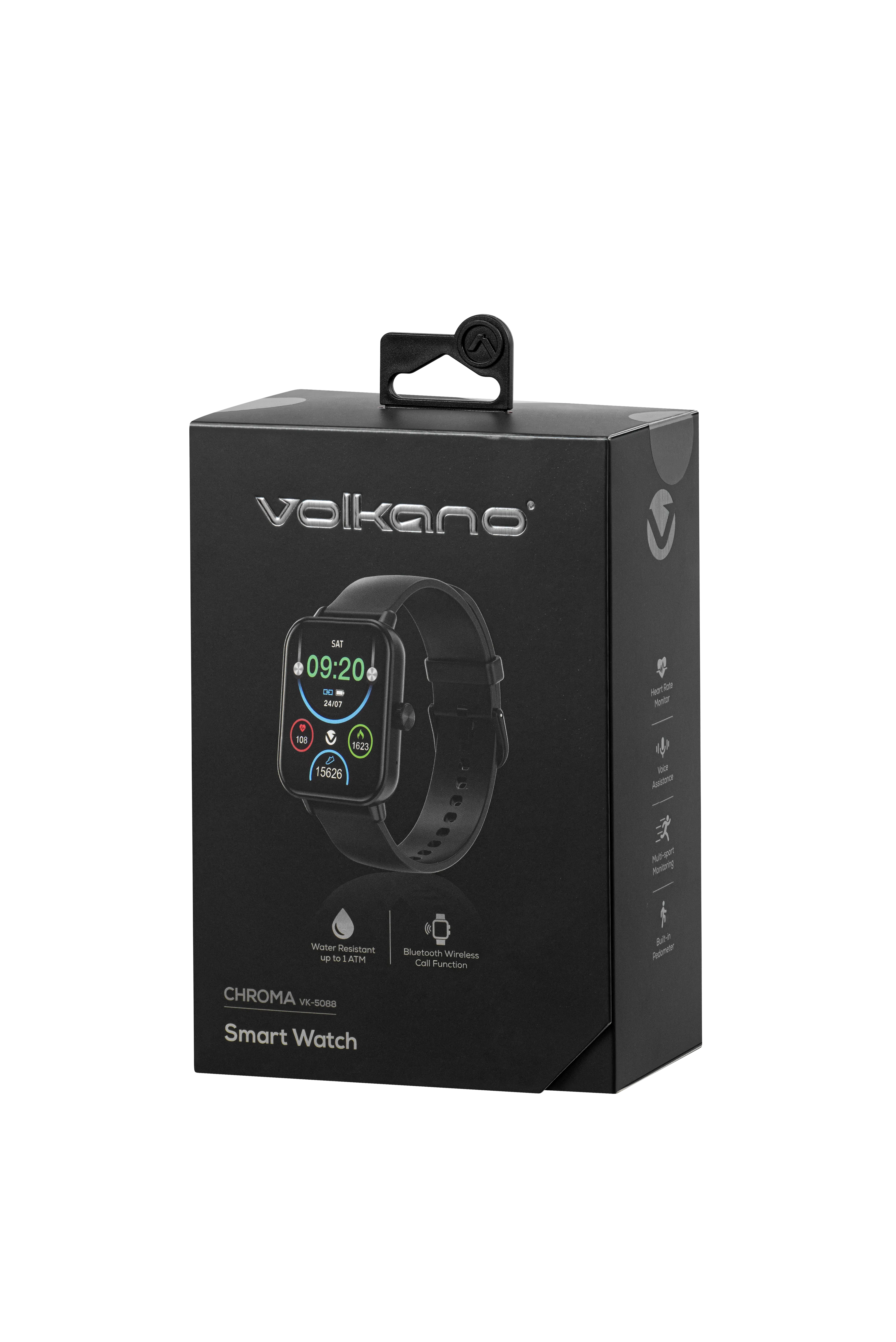 Volkano Chroma Series Smartwatch with black strap