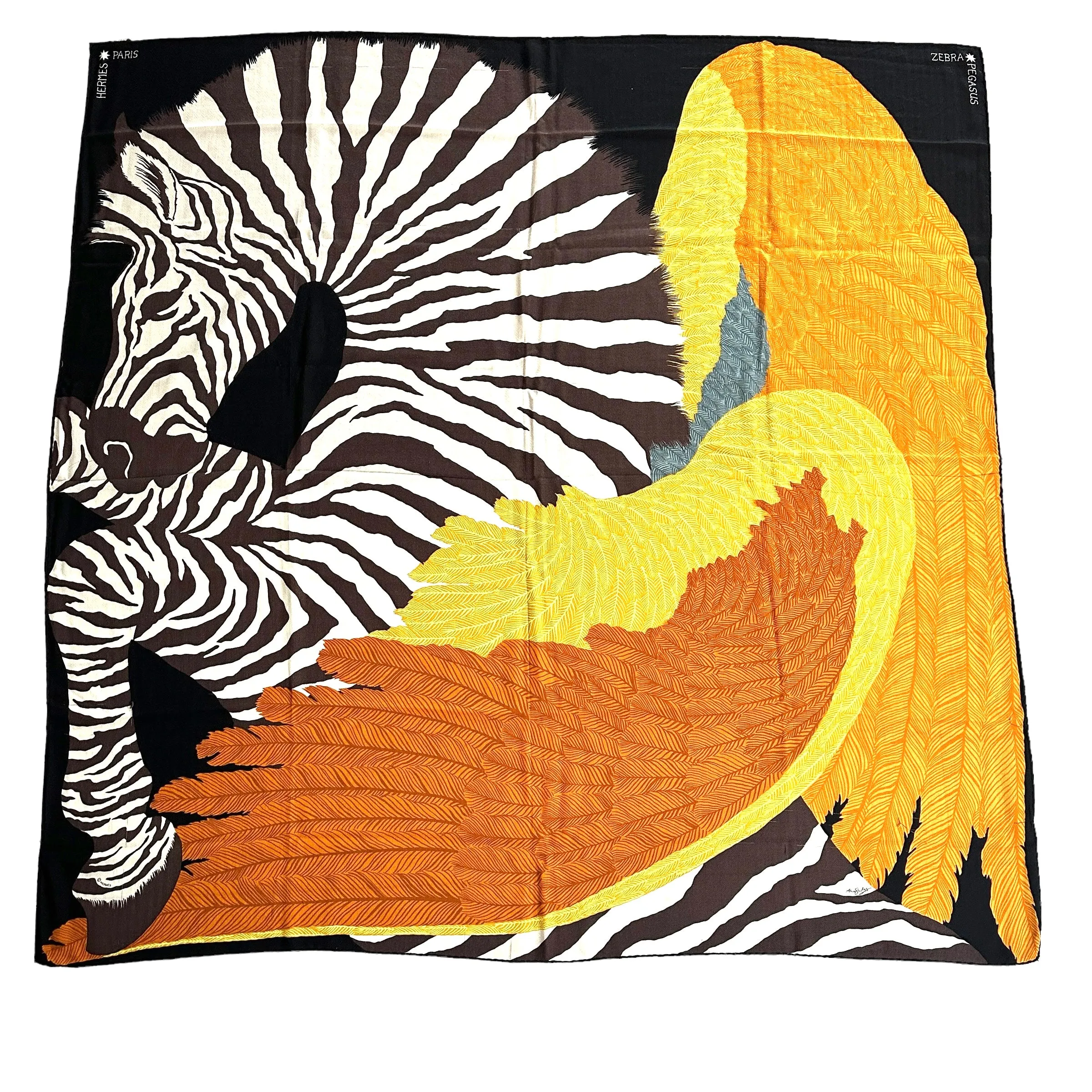 Zebra Pegasus Cashmere Shawl